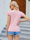 Tiered Layer Butterfly Sleeve Tee