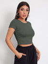 EZwear Rib knit Crop Top
