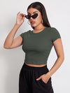 EZwear Rib knit Crop Top