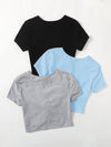 3 Pack Twist Front Tee