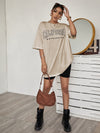 Letter Graphic Drop Shoulder Tee