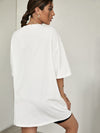 Letter Graphic Drop Shoulder Tee