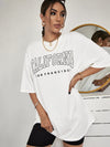 Letter Graphic Drop Shoulder Tee