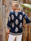 EMERY ROSE Floral Print Top