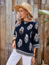 EMERY ROSE Floral Print Top