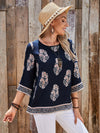 EMERY ROSE Floral Print Top