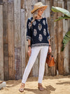 EMERY ROSE Floral Print Top