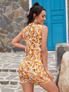 Allover Floral Print Bodycon Dress