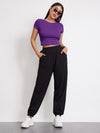 EZwear Rib knit Crop Top