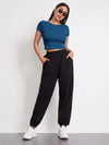 EZwear Rib knit Crop Top