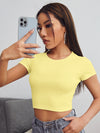 EZwear Rib knit Crop Top