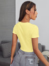EZwear Rib knit Crop Top