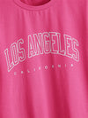 Drop Shoulder Letter Graphic Tee