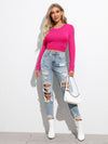 Tied Cutout Back Crop Tee
