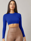 BASICS Cotton Solid Crop Top