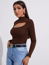 Cutout Front Fitted Tee