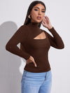 Cutout Front Fitted Tee