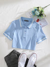 Polo Collar Rib knit Tee