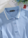 Polo Collar Rib knit Tee