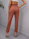 Paperbag Waist Belted Pants