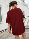 Letter Graphic Drop Shoulder Tee