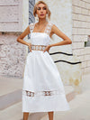 Eyelet Embroidery Zip Back Cami Dress