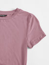 EZwear F Neon Orange Drawstring Side Solid Top