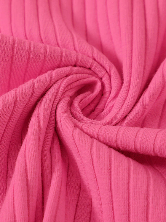 Solid Rib knit Bodycon Dress