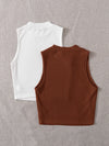 EZwear 2 Pack Rib knit Tank Top