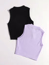EZwear 2 Pack Rib knit Tank Top