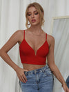 V Wired Crop Cami Top