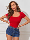 Cap Sleeve Solid Tee