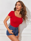 Cap Sleeve Solid Tee
