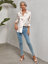 Leopard Jacquard Satin Blouse