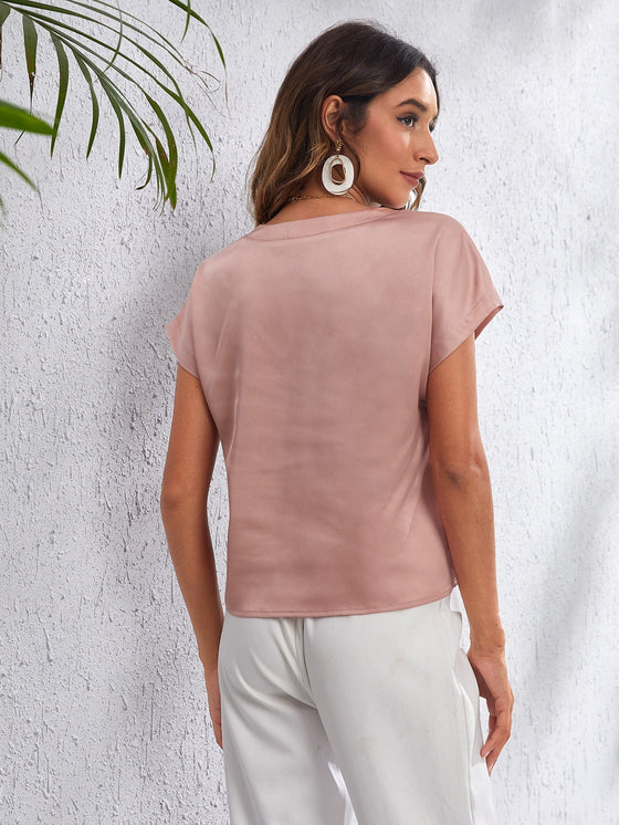 Batwing Sleeve Solid Top