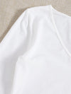 EZwear F Solid V Neck Crop Tee