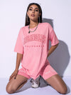 Drop Shoulder Letter Graphic Top