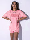 Drop Shoulder Letter Graphic Top