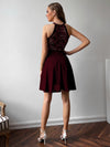 Lace Detail Solid Dress