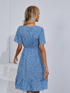 Ditsy Floral Ruffle Hem Dress