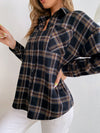 Plaid Print Button Front Shirt