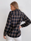 Plaid Print Button Front Shirt