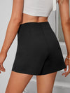 Grommet Eyelets Lace Up Wrap Front Skorts