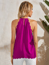 Scallop Edge Halter Top