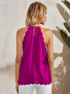 Scallop Edge Halter Top