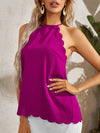 Scallop Edge Halter Top