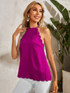Scallop Edge Halter Top