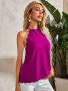 Scallop Edge Halter Top