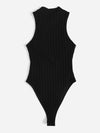 Rib Knit High Cut Bodysuit