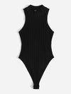 Rib Knit High Cut Bodysuit